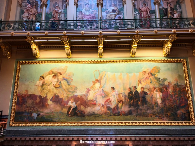 Westward - mural painting in Iowa State Capitol