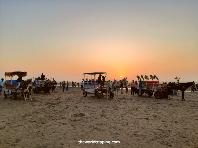 Horse ride at Jampore Beach