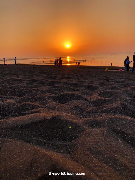 Sunset at Moti Daman Beach, Daman