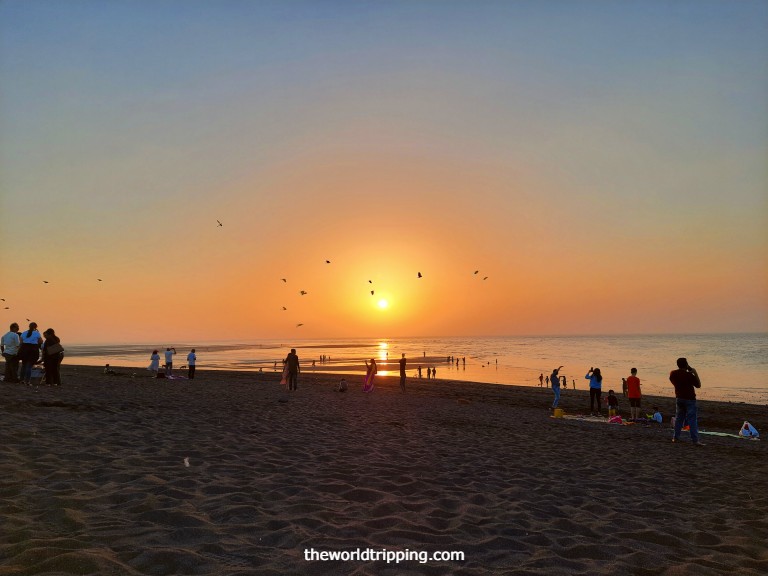 Memorable evening at Moti Daman Beach