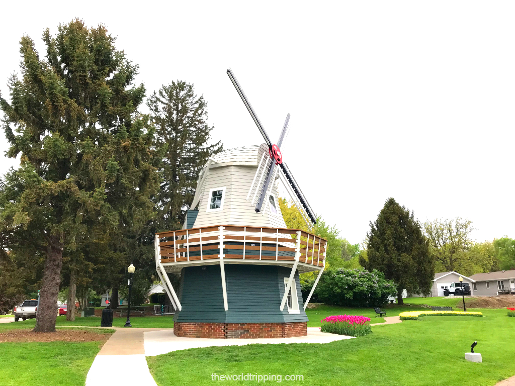 Windmill at Sunken Gardens Park Pella Iowa