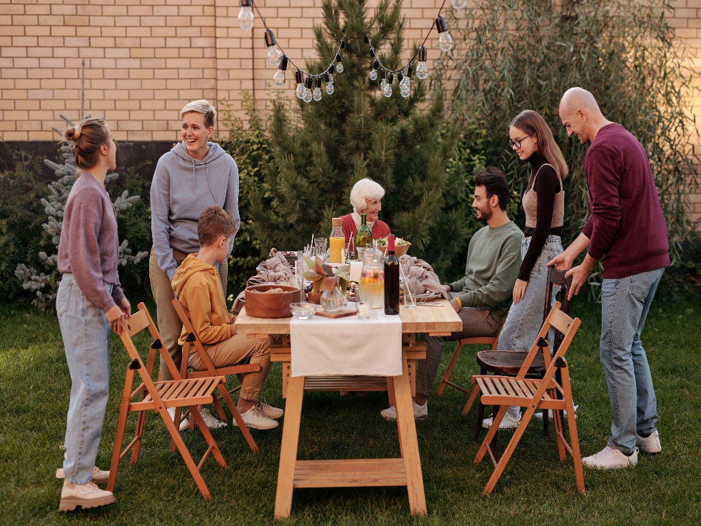 Outdoor Family Dinner