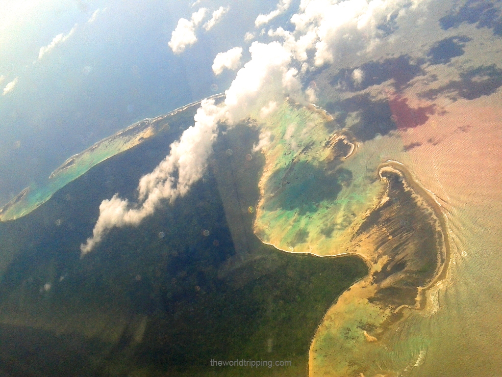 First glimpse of Andaman from the flight