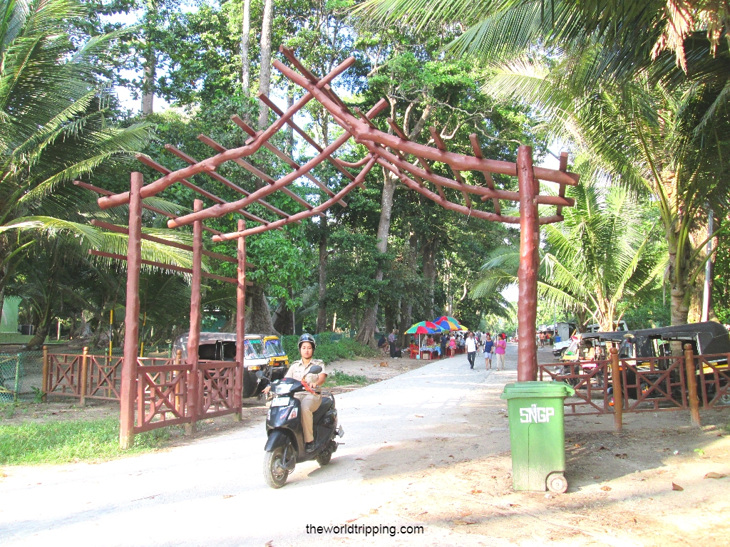 Entrance gate of Radha Nagar Beach, Havelock Island