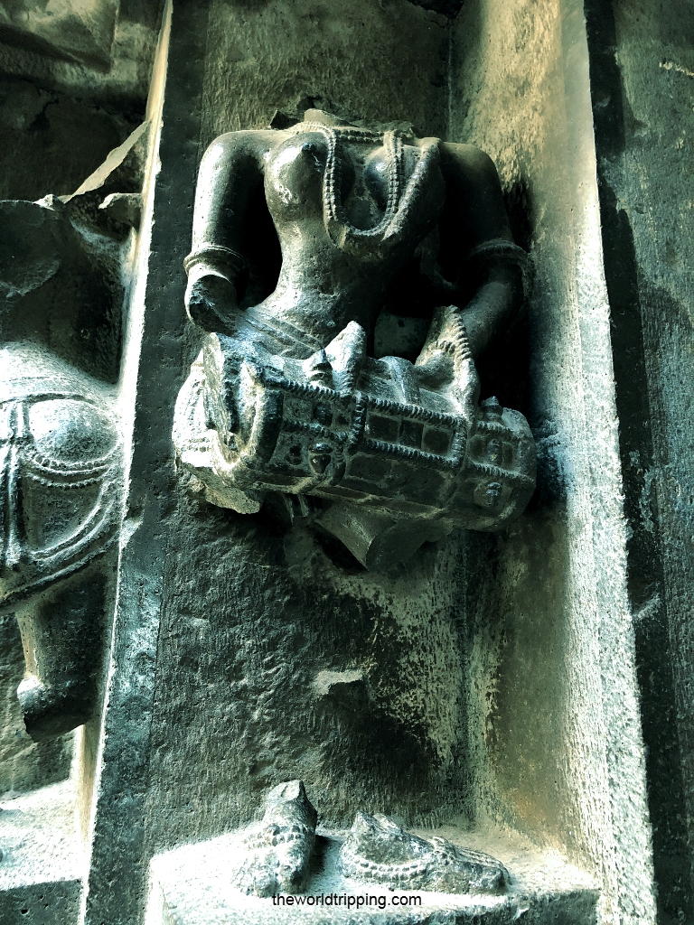 Destroyed Carvings & Sculptures at Bhuleshwar Temple Pune